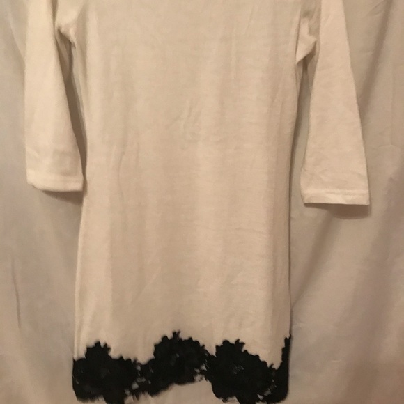 White with black lace dress - Picture 2 of 2